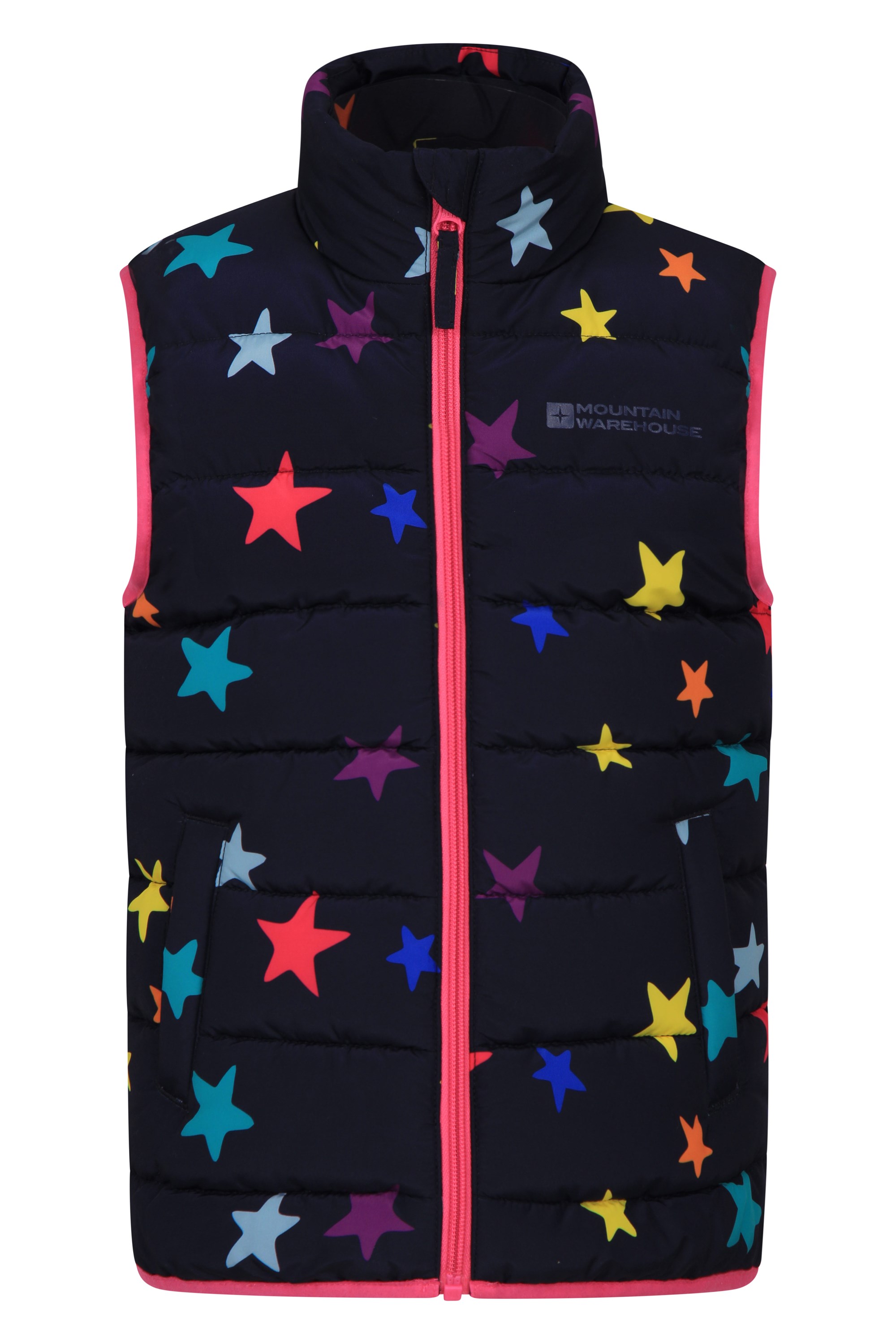 Mountain Warehouse Mountain Warehouse Blue  Kids Padded Vest Teo Front Pockets Age 9-10 