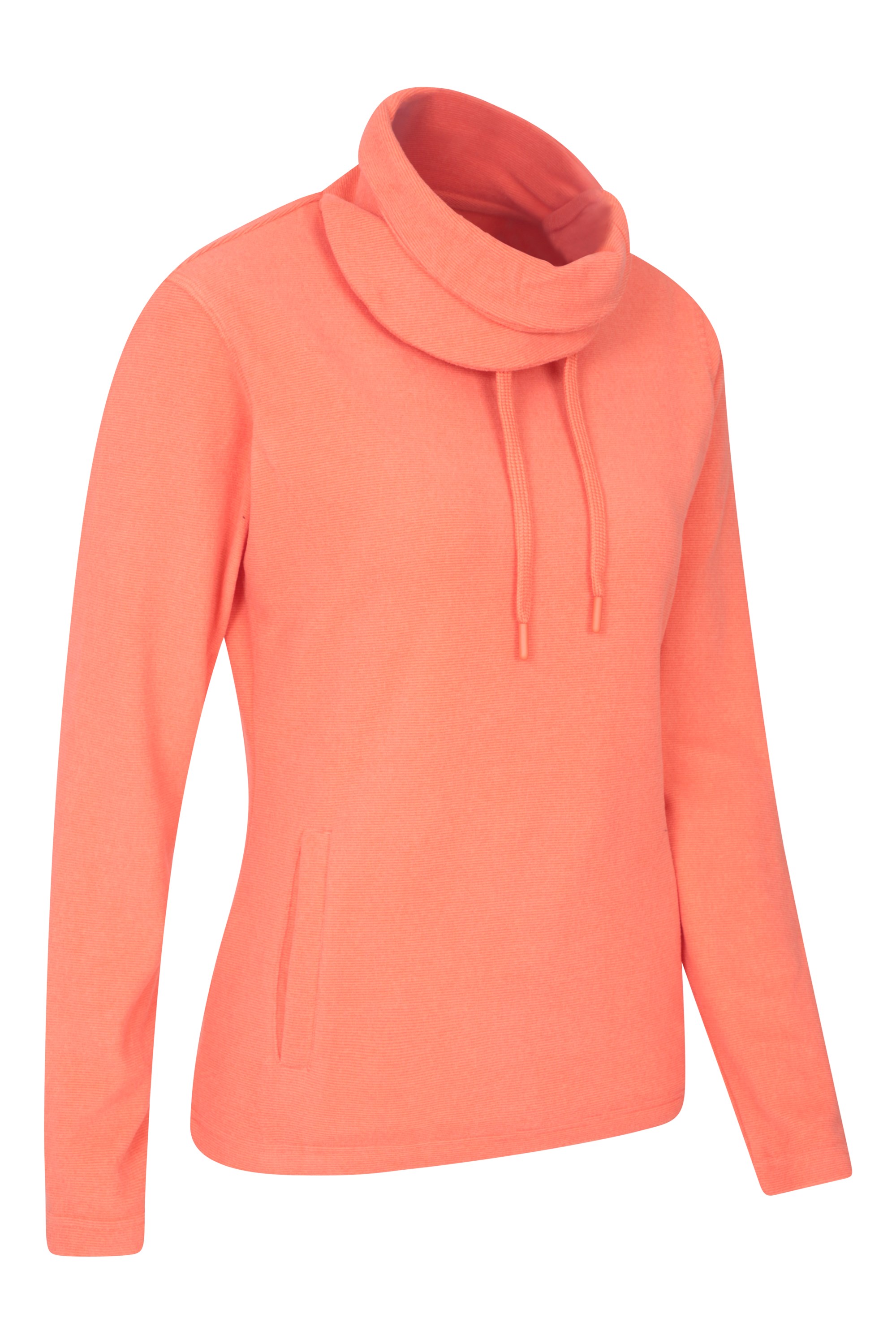 Kuhl Sweatshirt Womens Large Orange Funnel Cowl Neck Pocket Sweater Fall  108846 