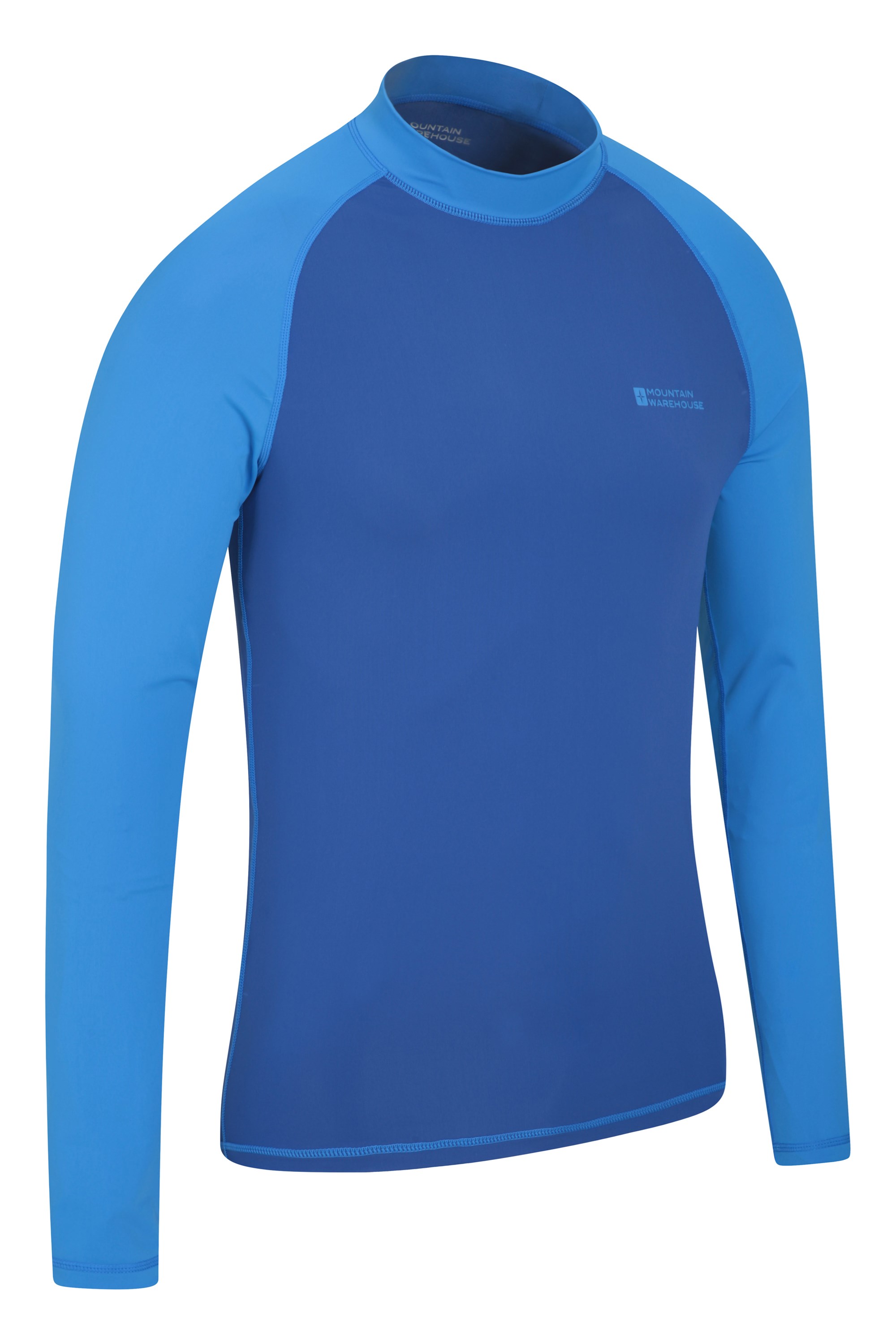 Lightweight Mountain Warehouse Mens UV Rash Vest UPF50+ UV Protection Rash Guard Quick Drying Rash Top Flat Seams Stretch Fabric for Swimming & Under A Wetsuit 