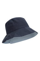 Reversible Plain Womens Bucket Hat Navy