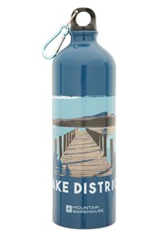 Lake District - Metallische 1L Flasche mit Karabiner