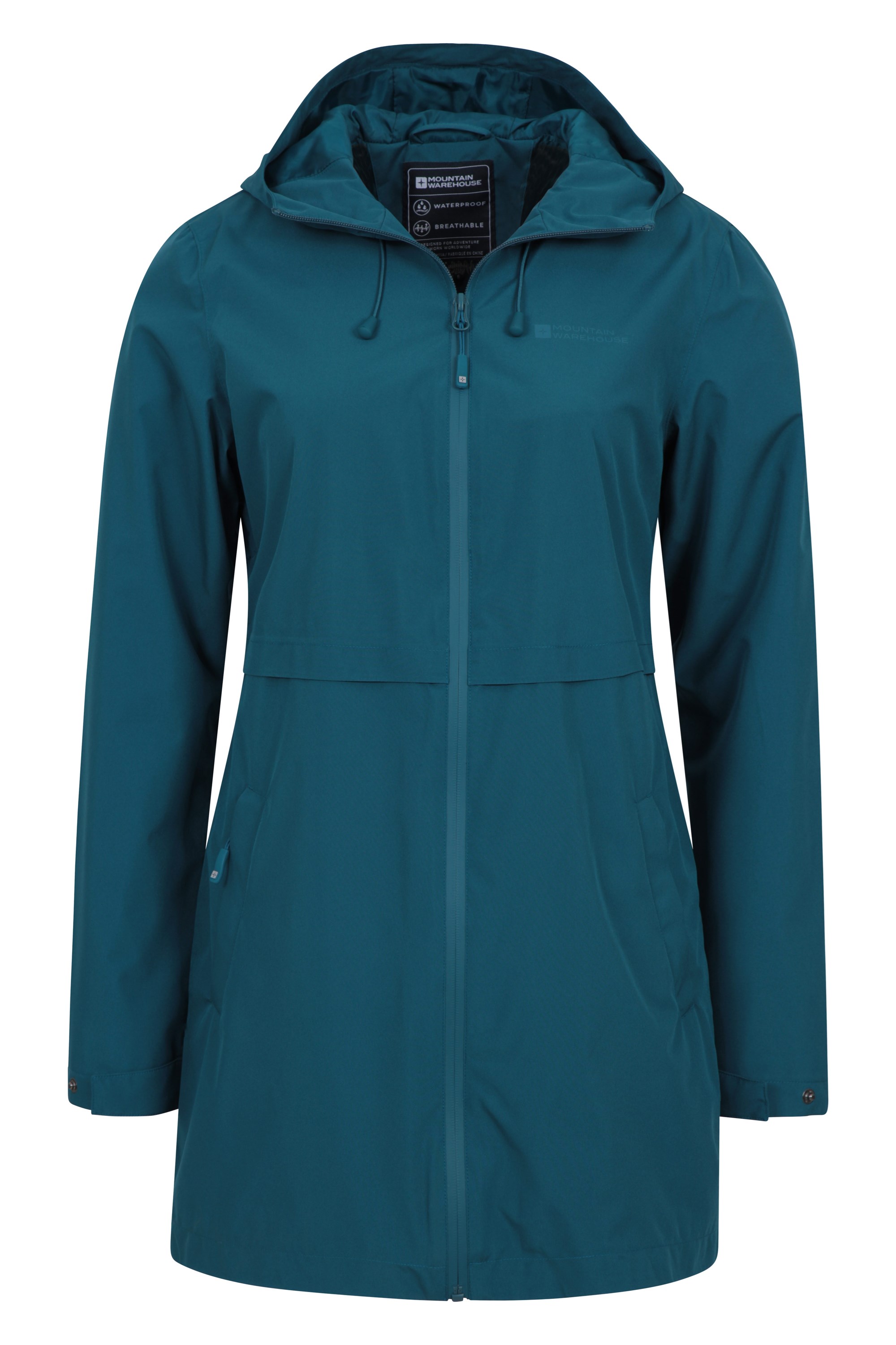Mountain Warehouse Hilltop Womens Waterproof Jacket For Cycling Taped Seams Lightweight