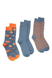 Lightweight Designed Mens Walking Socks