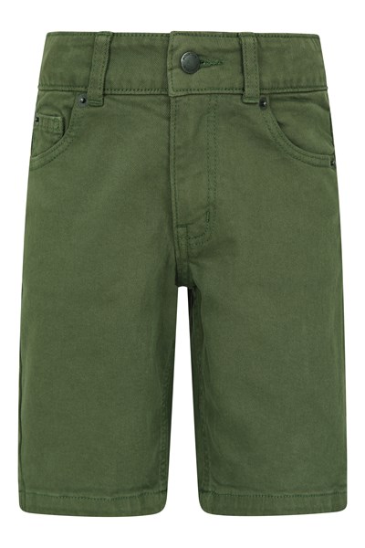 Kids Denim Shorts - Green