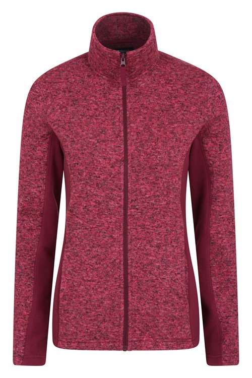 Idris Womens Panelled Full-Zip Fleece Jacket