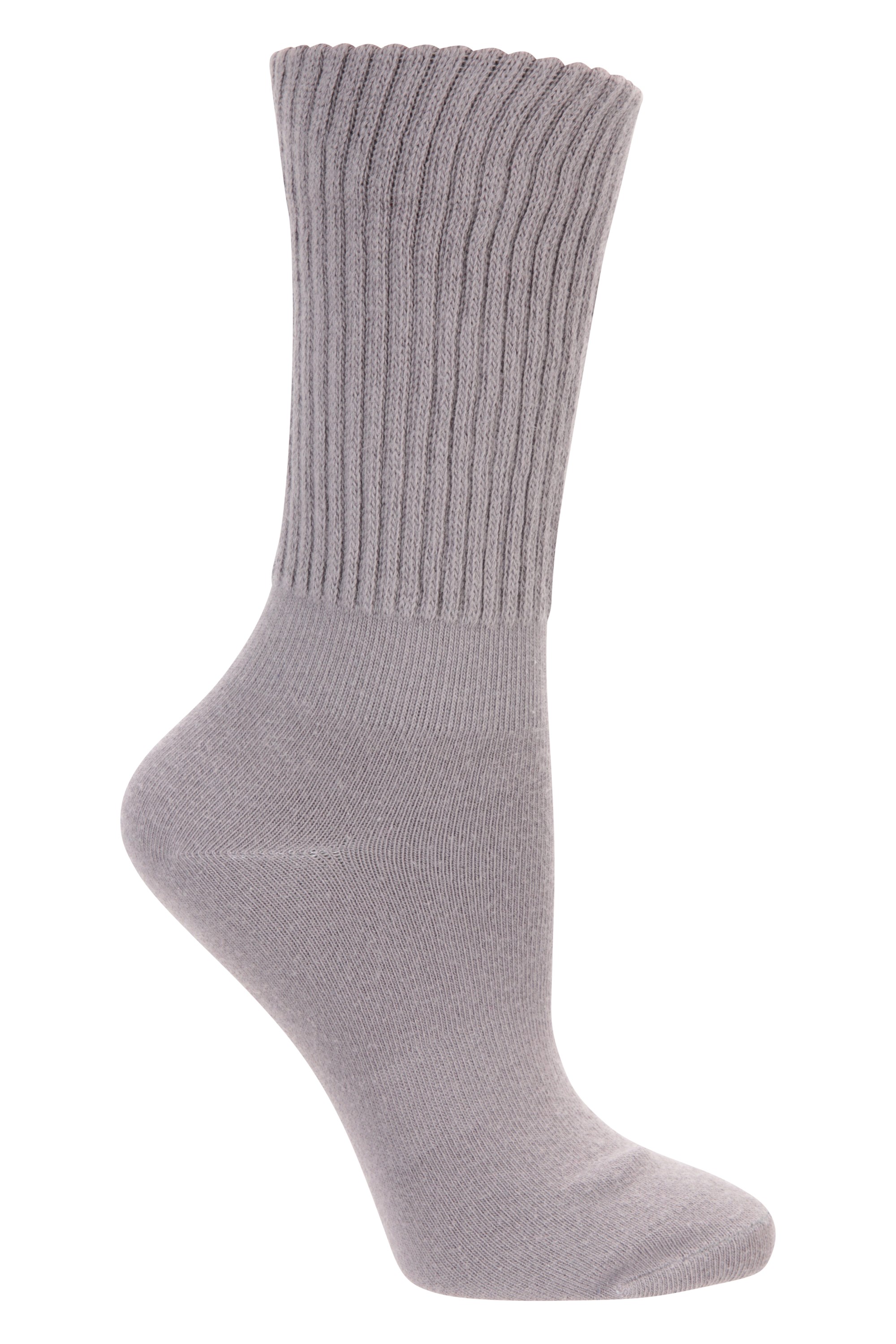 Lightweight Double-Layer Womens Anti-Chafe Socks - Grey