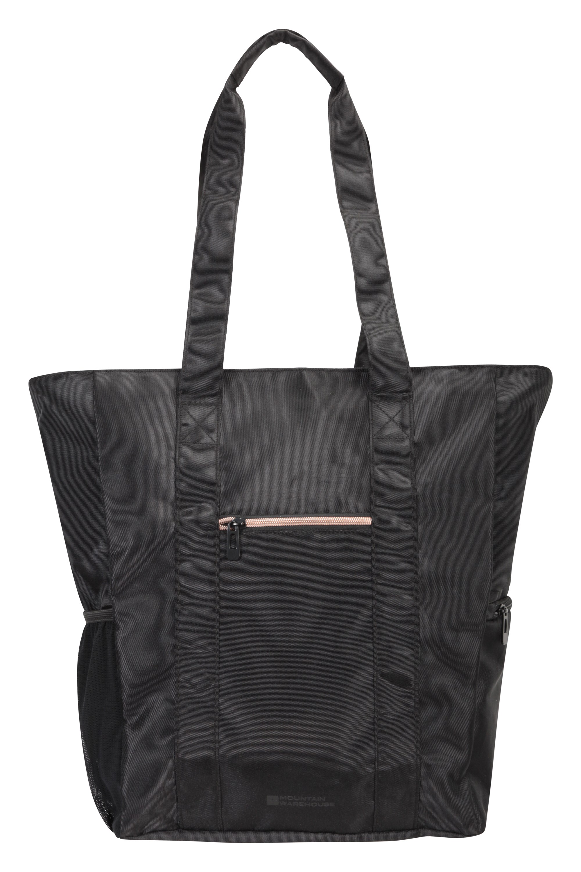 black tote backpack