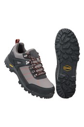 Storm Mens Waterproof IsoGrip Walking Shoes Dark Grey