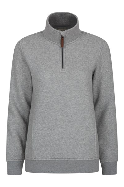 Ramble Womens Half-Zip Sweatshirt - Grey