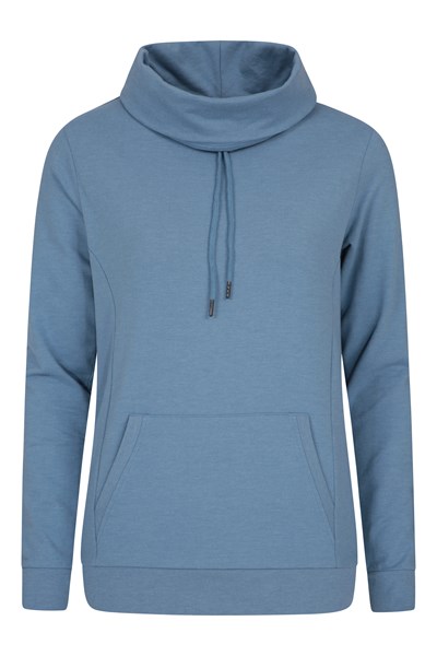 Alder Womens Cowl Neck Sweatshirt - Blue
