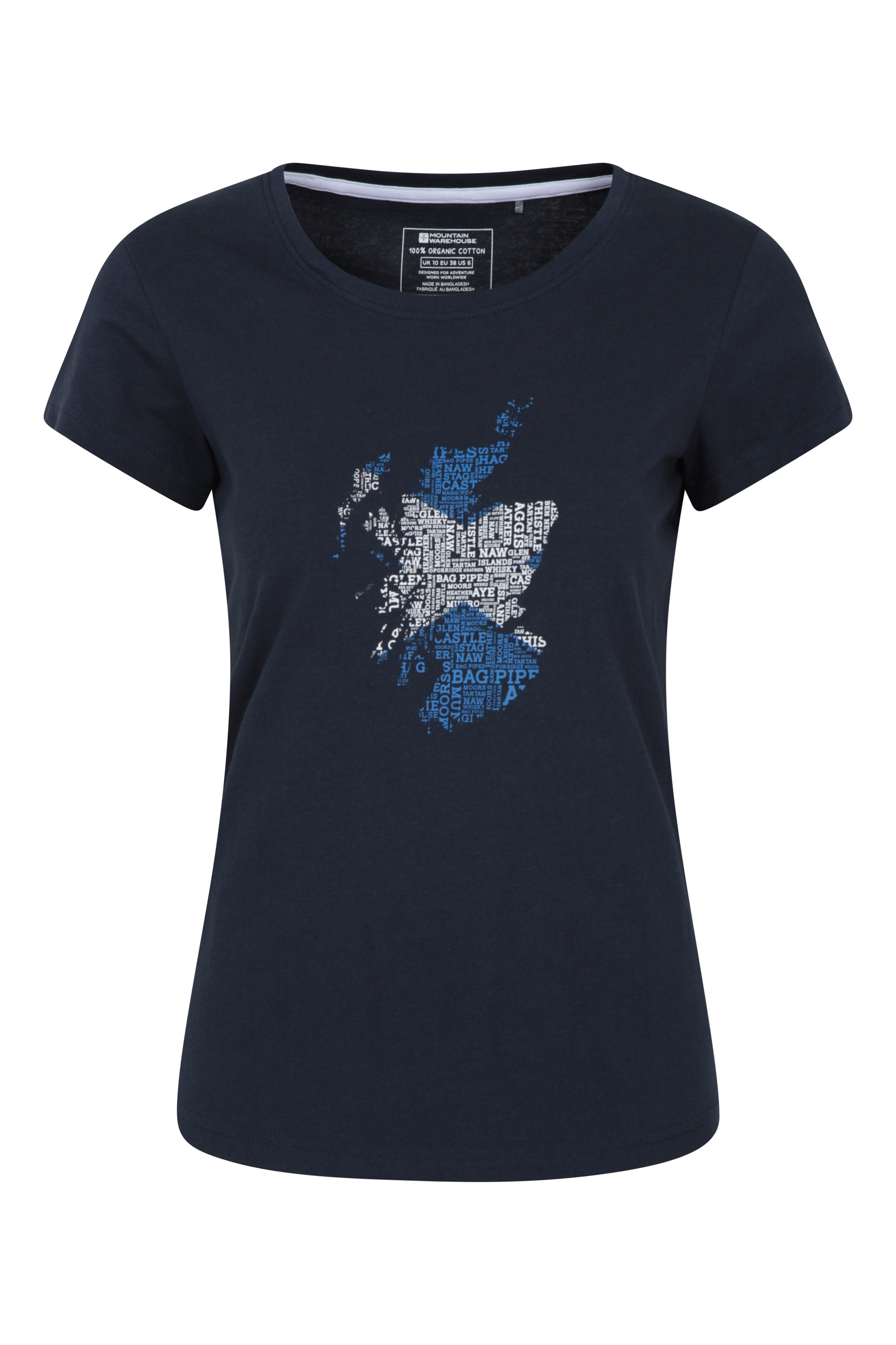 T-Shirt Scotland Femme - Bleu Marine
