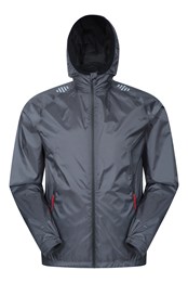 Ultimate Mens Running Waterproof Jacket Grey
