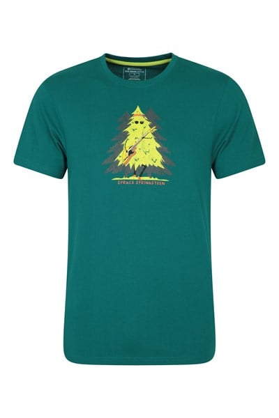 Spruce Springsteen Mens Organic T-Shirt - Green