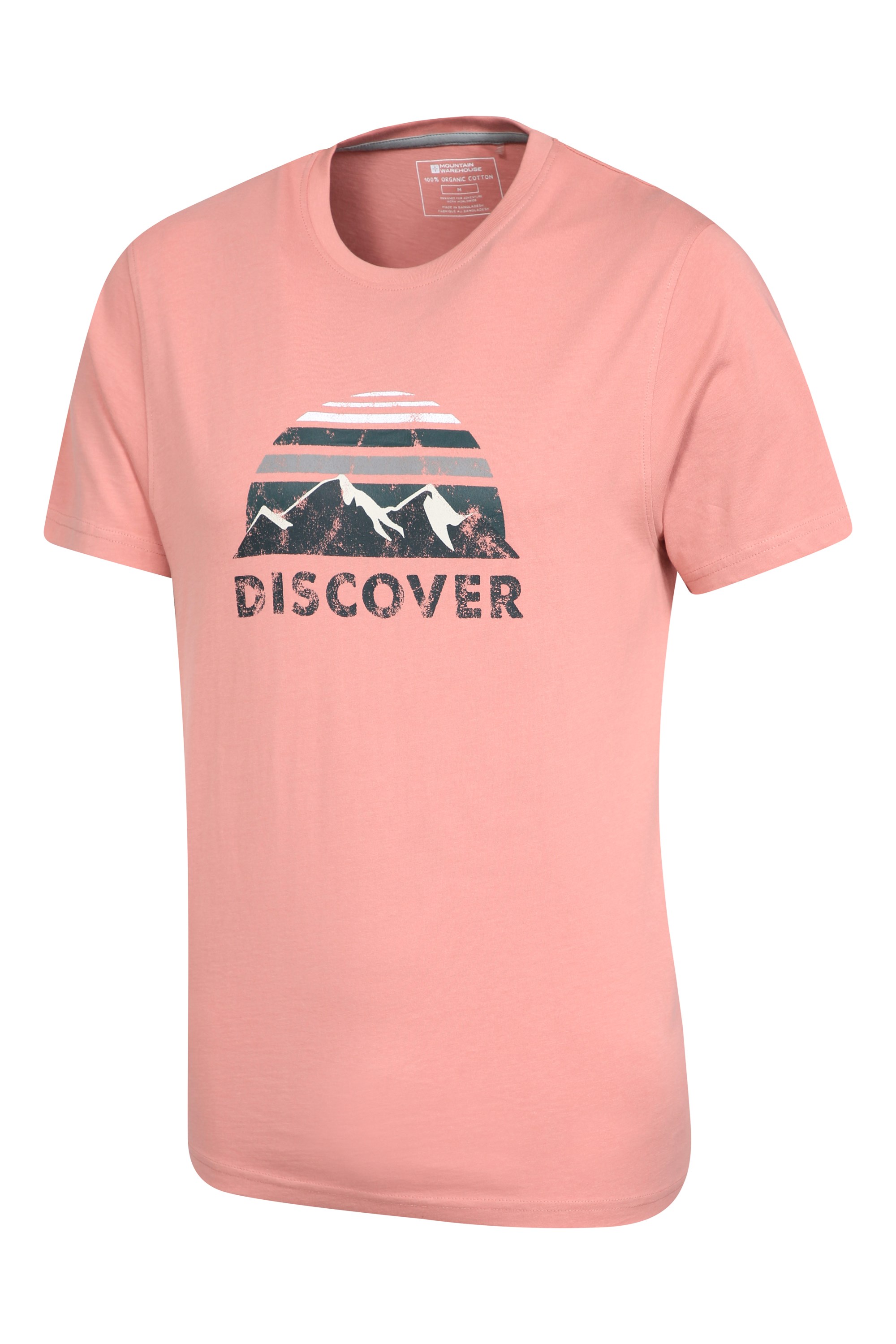 Mountain Warehouse Mens Organic Cotton T-Shirt - Lightweight 