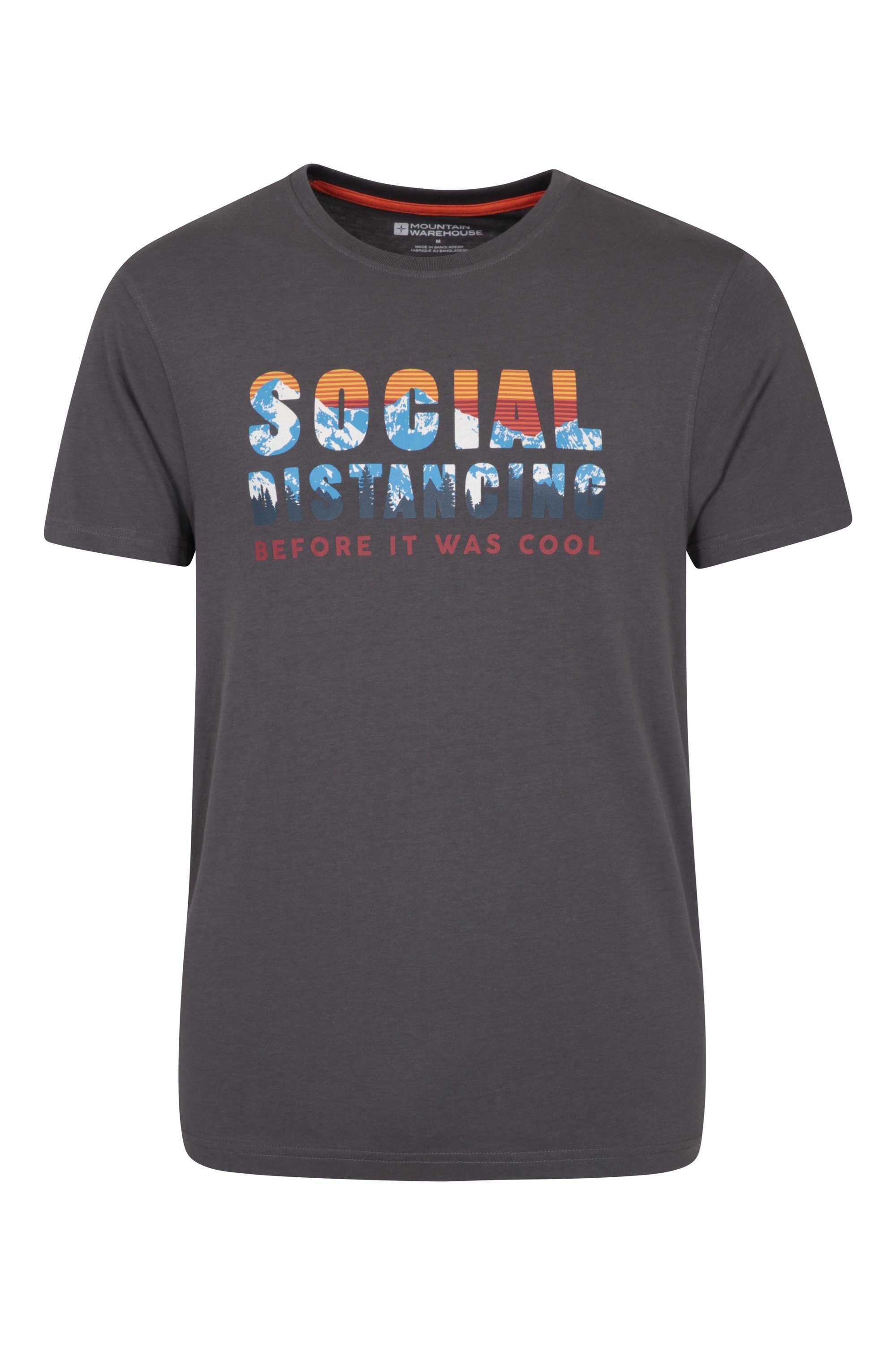 T-Shirt Social Distance Homme - Gris