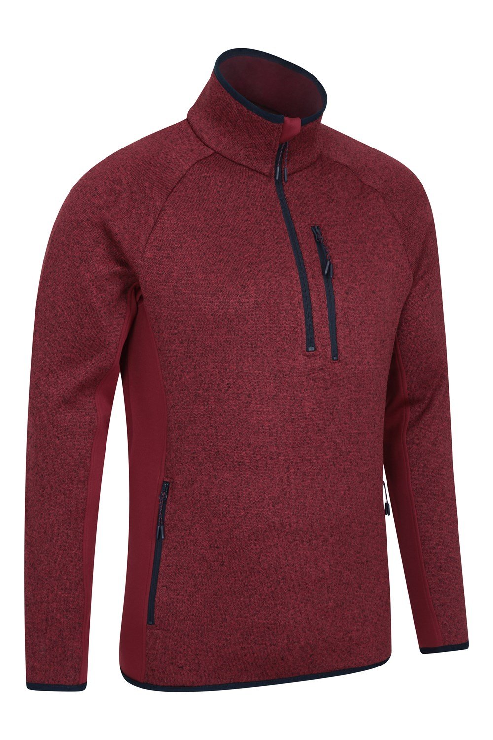 Mountain Warehouse Mens Treston Half-Zip Fleece Anti-Pill Stretch ...