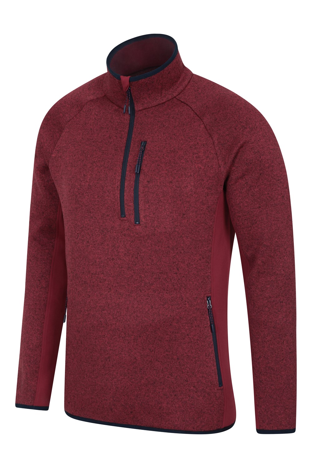 Mountain Warehouse Mens Treston Half-Zip Fleece Anti-Pill Stretch ...