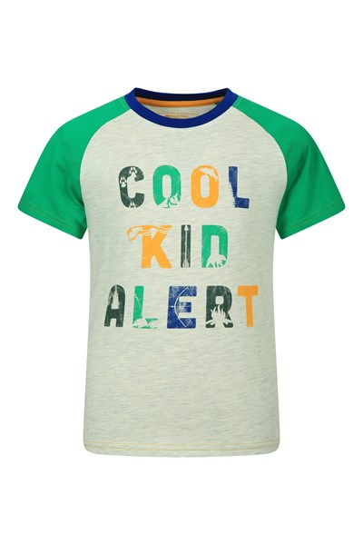 Cool Kid Alert Kids Organic Cotton T-Shirt - Green