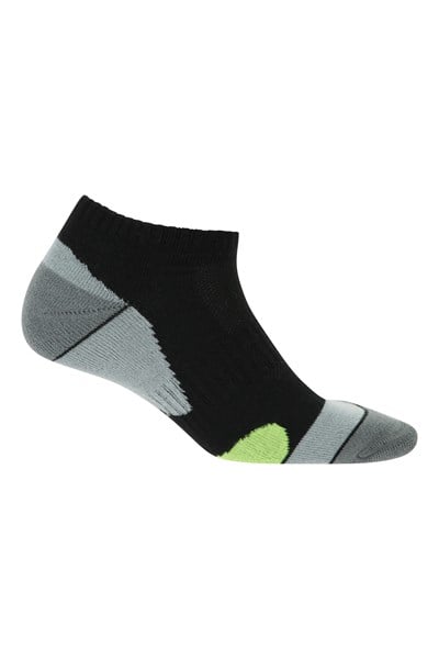 Mens Running Padded Socks - Grey