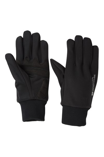 Mens Grip Cycling Gloves - Black