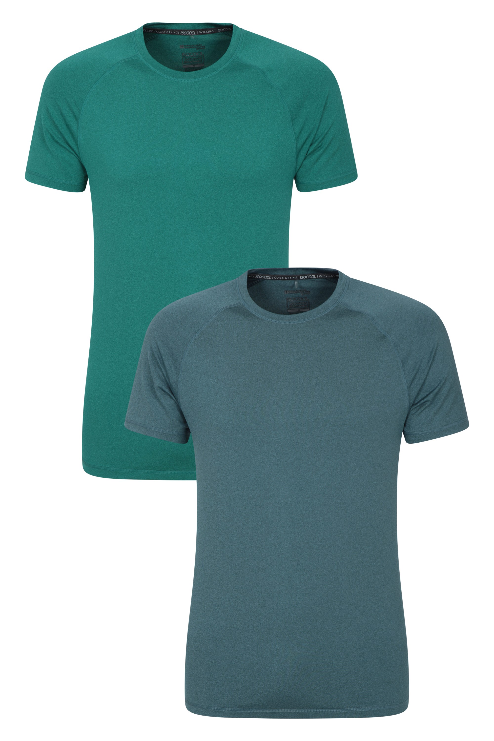Agra Mens Isocool T-Shirt 2-Pack - Green