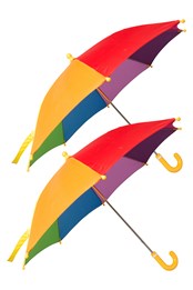 Juego de paraguas arcoíris para niños