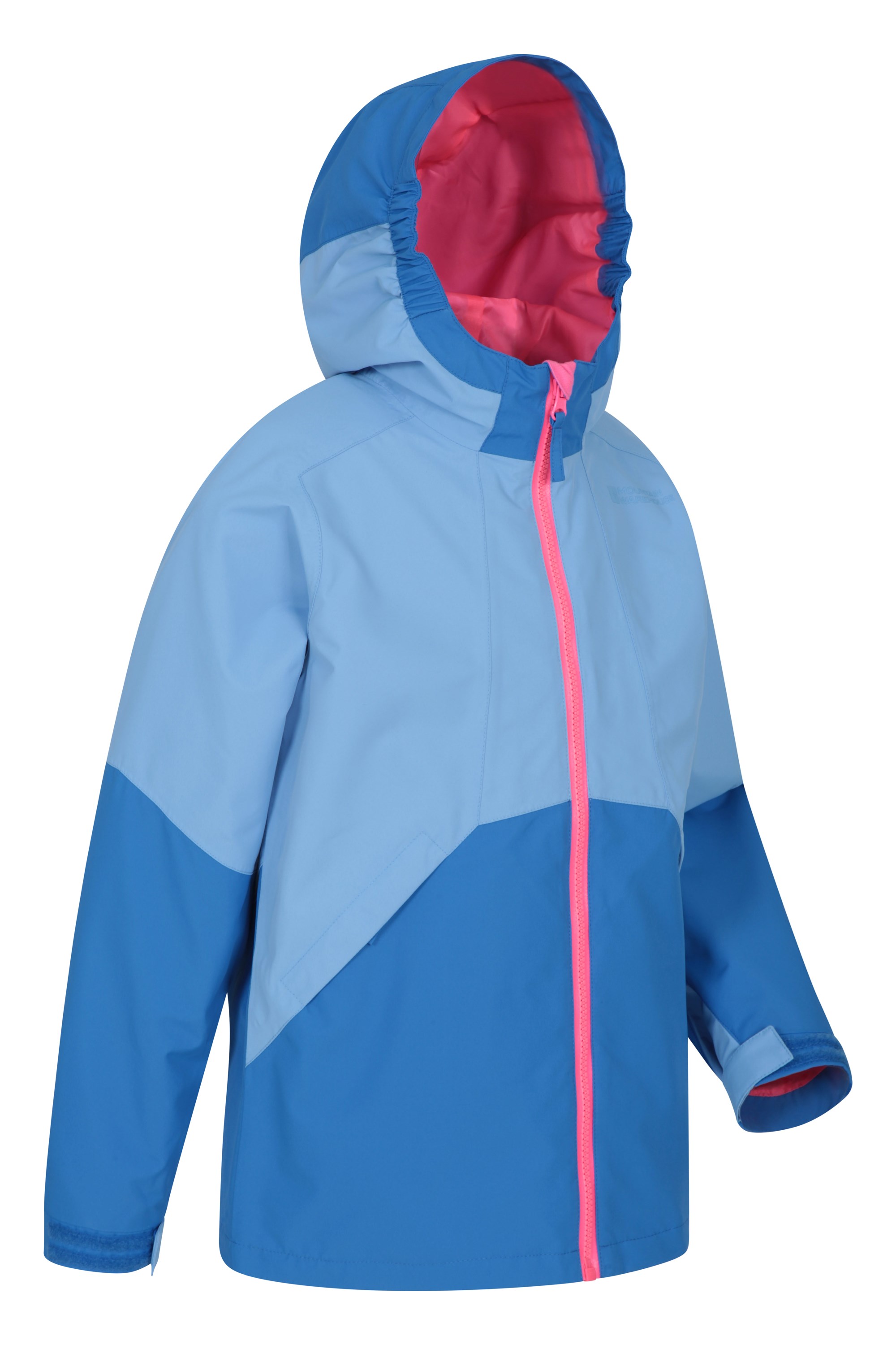 Girls & Boys Rainwear -Ideal for Travelling Wet Weather Lightweight Taped Seams Raincoat Breathable Mountain Warehouse Torrent Kids Waterproof Rain Jacket 