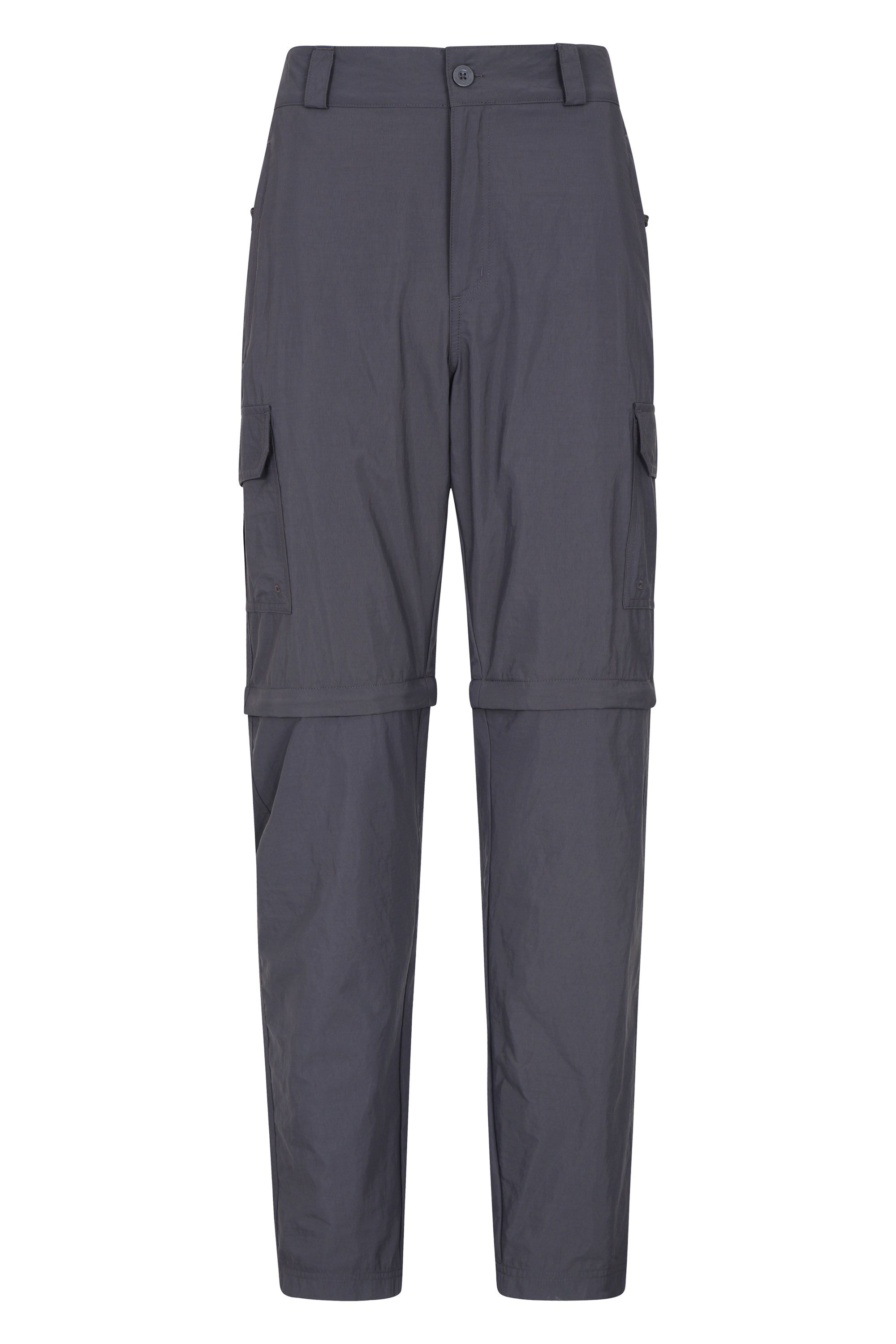 Explore Mens Zip-Off Trousers - Short Length - Grey