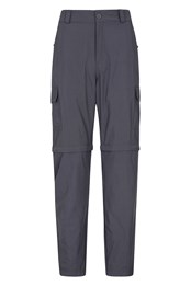 Explore Mens Zip-Off Pants - Short Length Grey