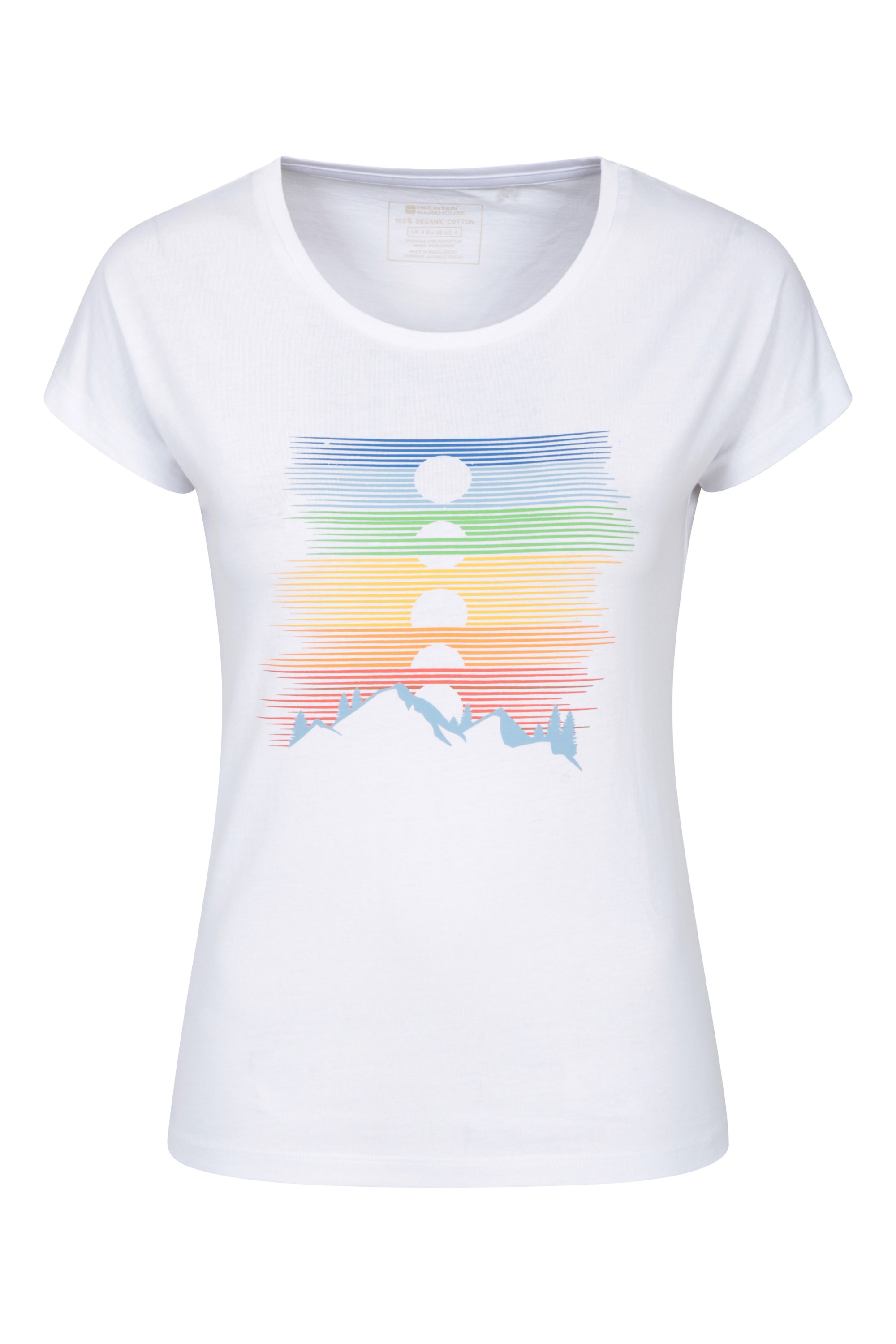 T-Shirt Sunset Femme - Blanc