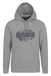 Sketch Mountain Graphic Mens Hoodie