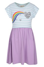 Poppy Organic Cotton Kids Dress Lilac