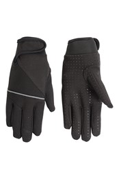 Pace Womens Reflective Running Gloves Black