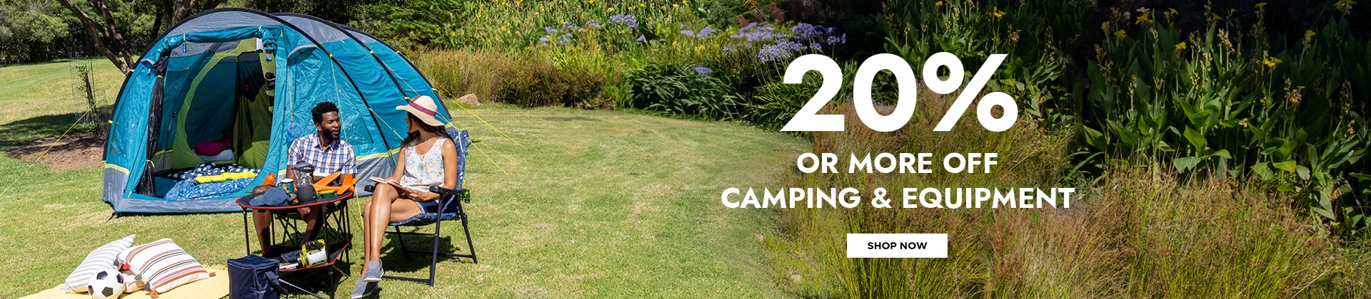 H1: 20% Off Camping & Equipment