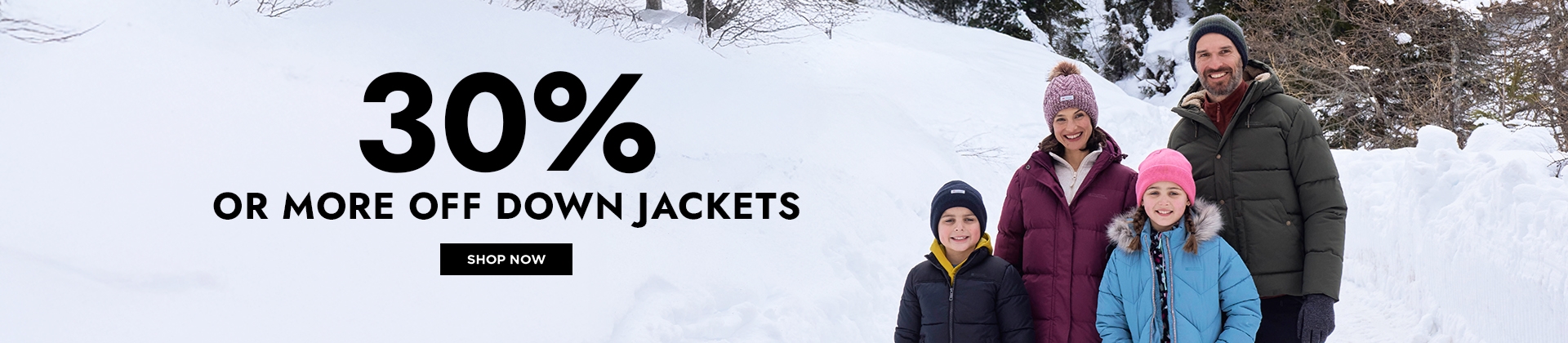 H1: 30% OR MORE OFF DOWN JACKETS