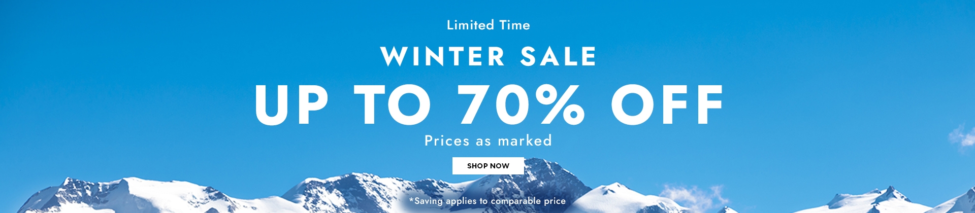 H1: WINTER SALE UP TO 70% OFF