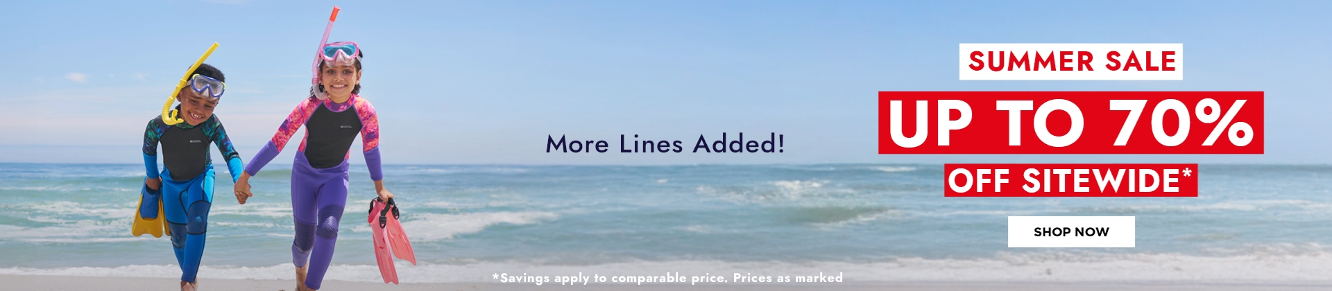 H1: SALE UP TO 70% MORE LINES ADDED