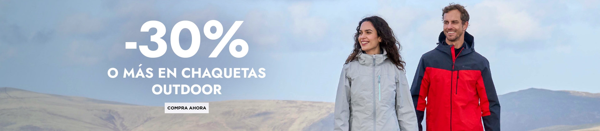 H1: -30% O MÁS En Chaquetas Outdoor