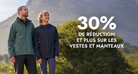 P1: 30% DE RÉDUCTION ET PLUS Sur les Vestes et Manteaux