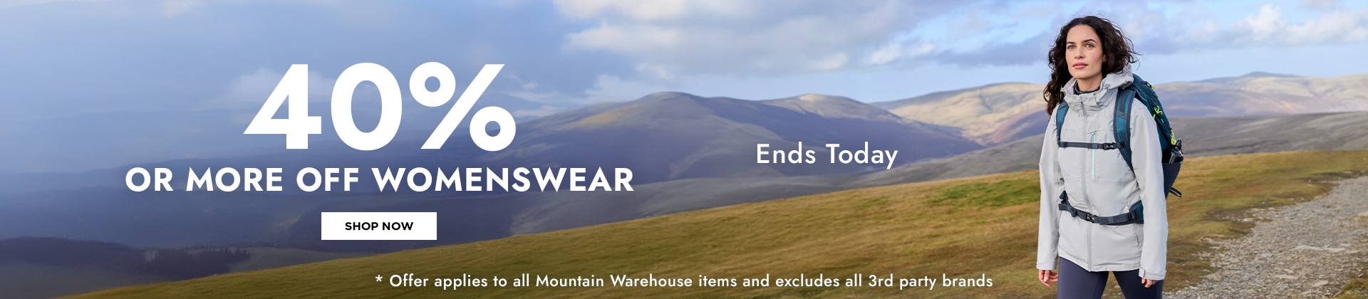 H1: 40% OFF WOMENSWEAR LAST DAY