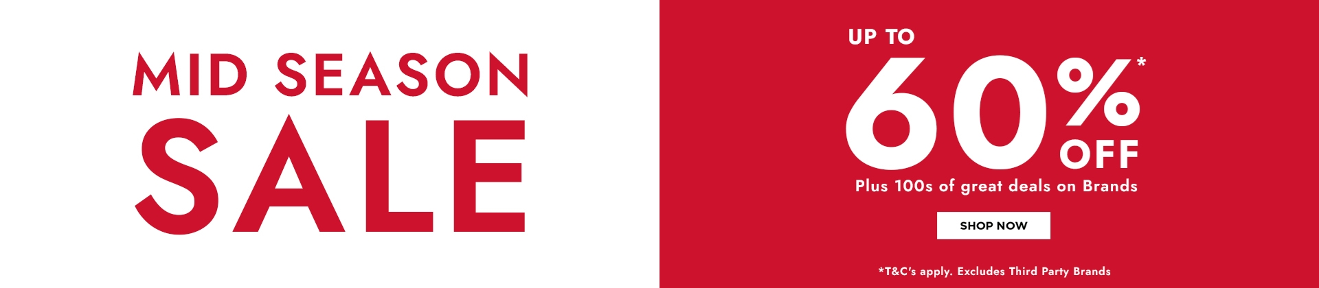 H1: Mid Season Sale Up To 60% Off