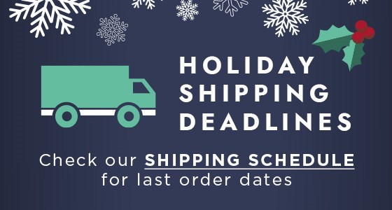 B1: HOLIDAY SHIPPING DEADLINES