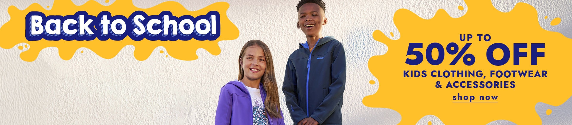 H1:BACK TO SCHOOL UP TO 50%