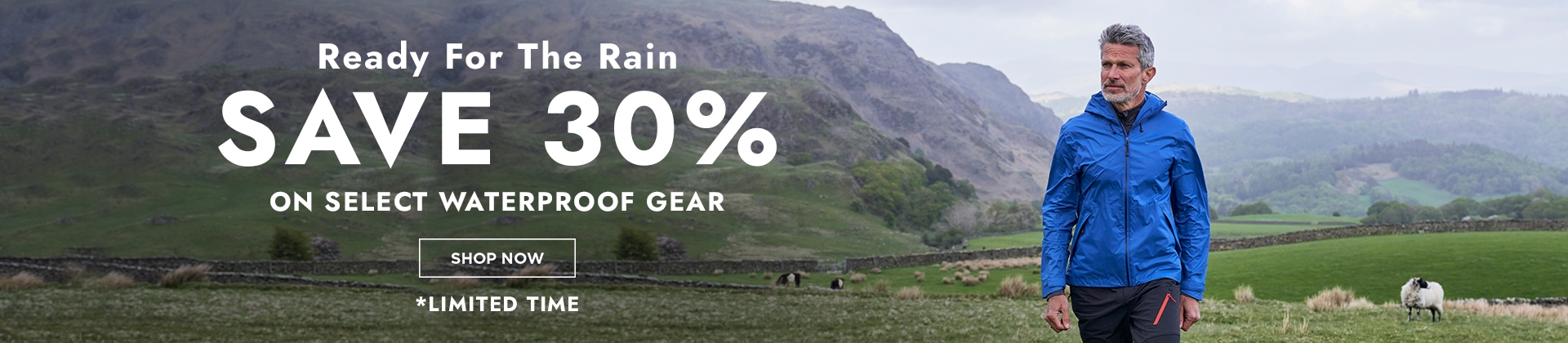 H1:Save 30% On Select Waterproof Gear