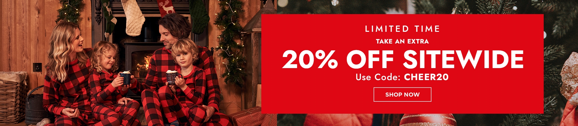 H1:EXTRA 20% OFF SITEWIDE WITH CODE CHEER20