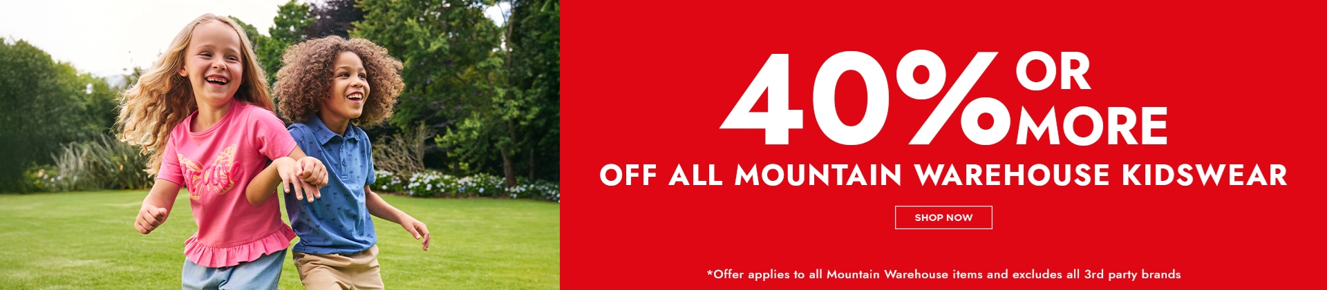 H1: 40% OFF KIDS