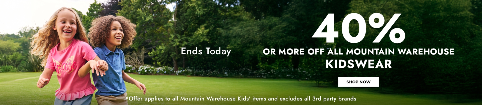 H1: 40% OFF KIDS LAST DAY
