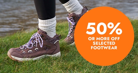 P4: 50% off selected footwear