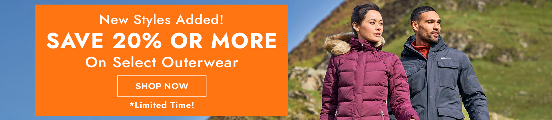 Mountain Warehouse - 20% Off Selected Outerwear!