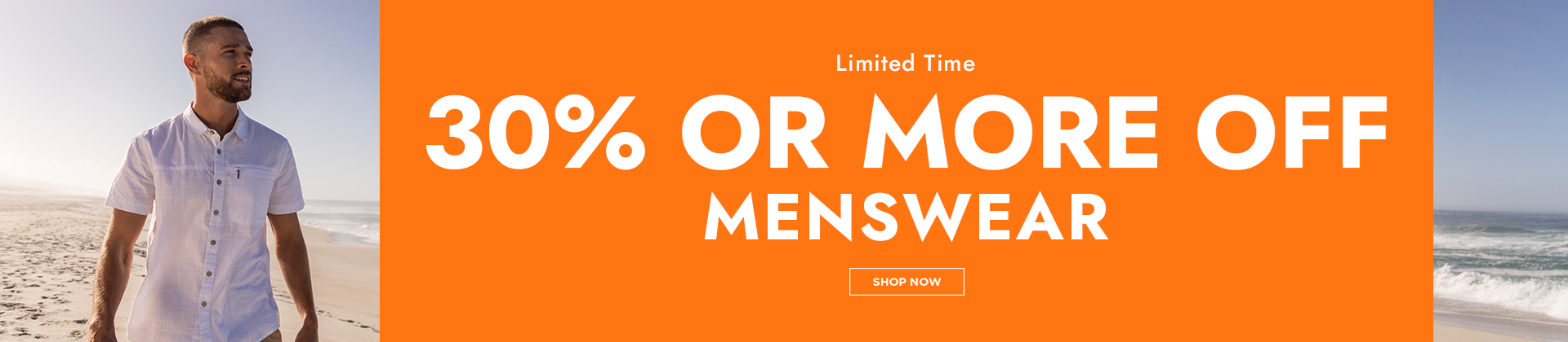 H1: 30% OR MORE ON MENSWEAR